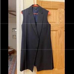 Equipment navy wool sleeveless vest